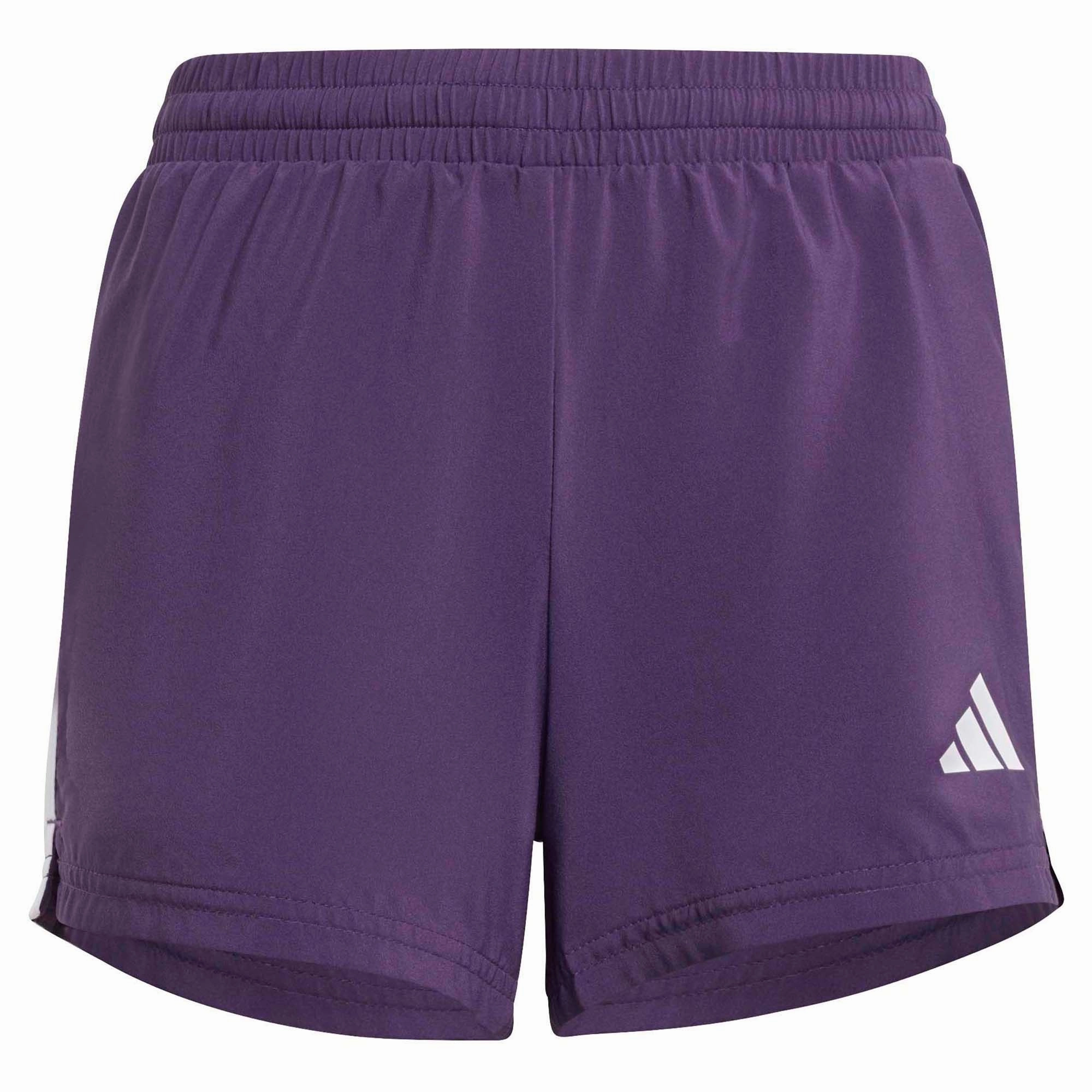 Lace trim Unisex Design Girls' Train Essentials 3-Stripes Shorts