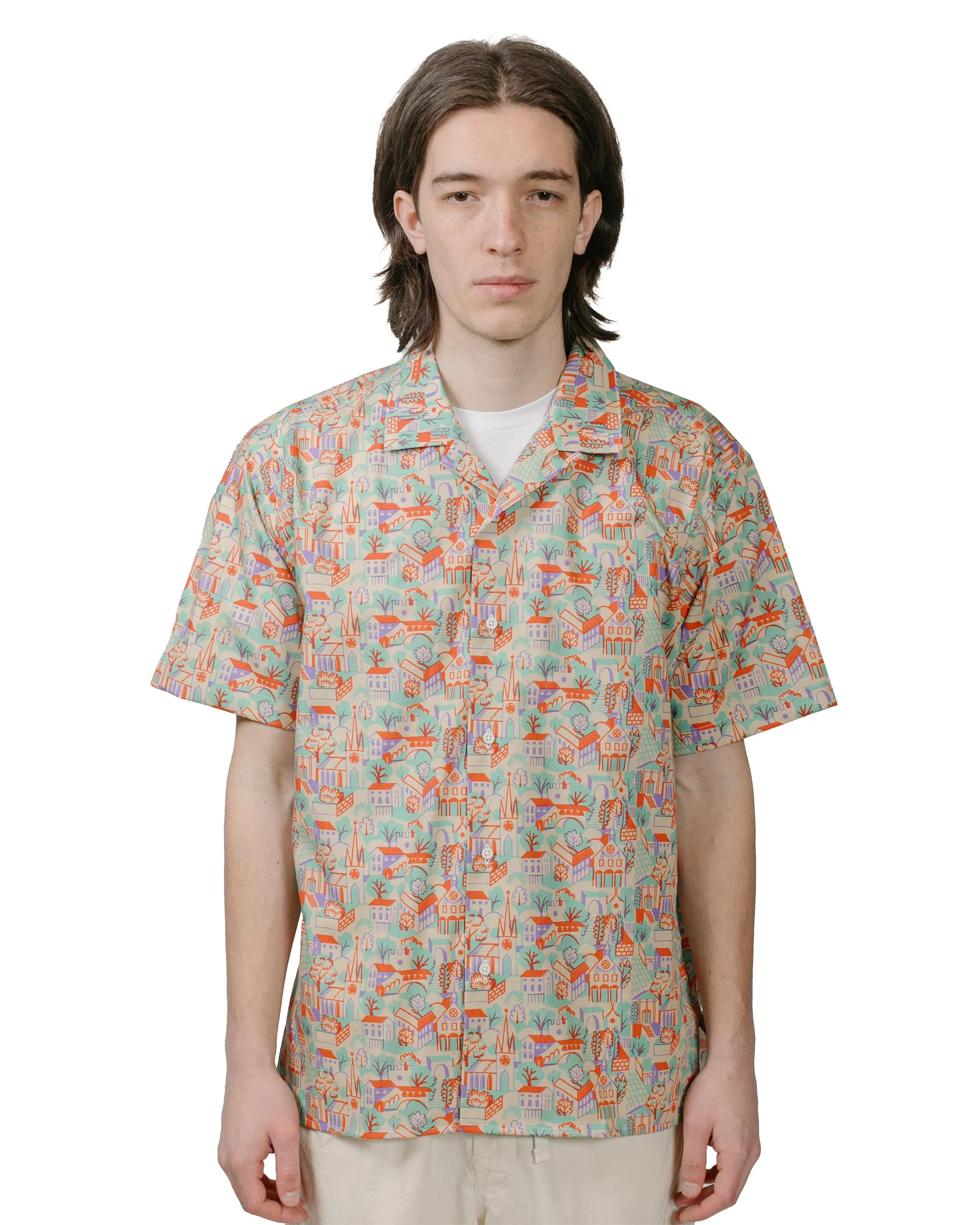 Wrinkle Resistant Cooling Core Technology Gitman Vintage Bros. Alexander Girard 'Village' 1945 Camp Shirt