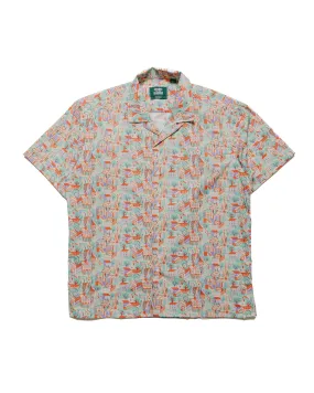 Oversized Fit Neutral Colors Gitman Vintage Bros. Alexander Girard 'Village' 1945 Camp Shirt