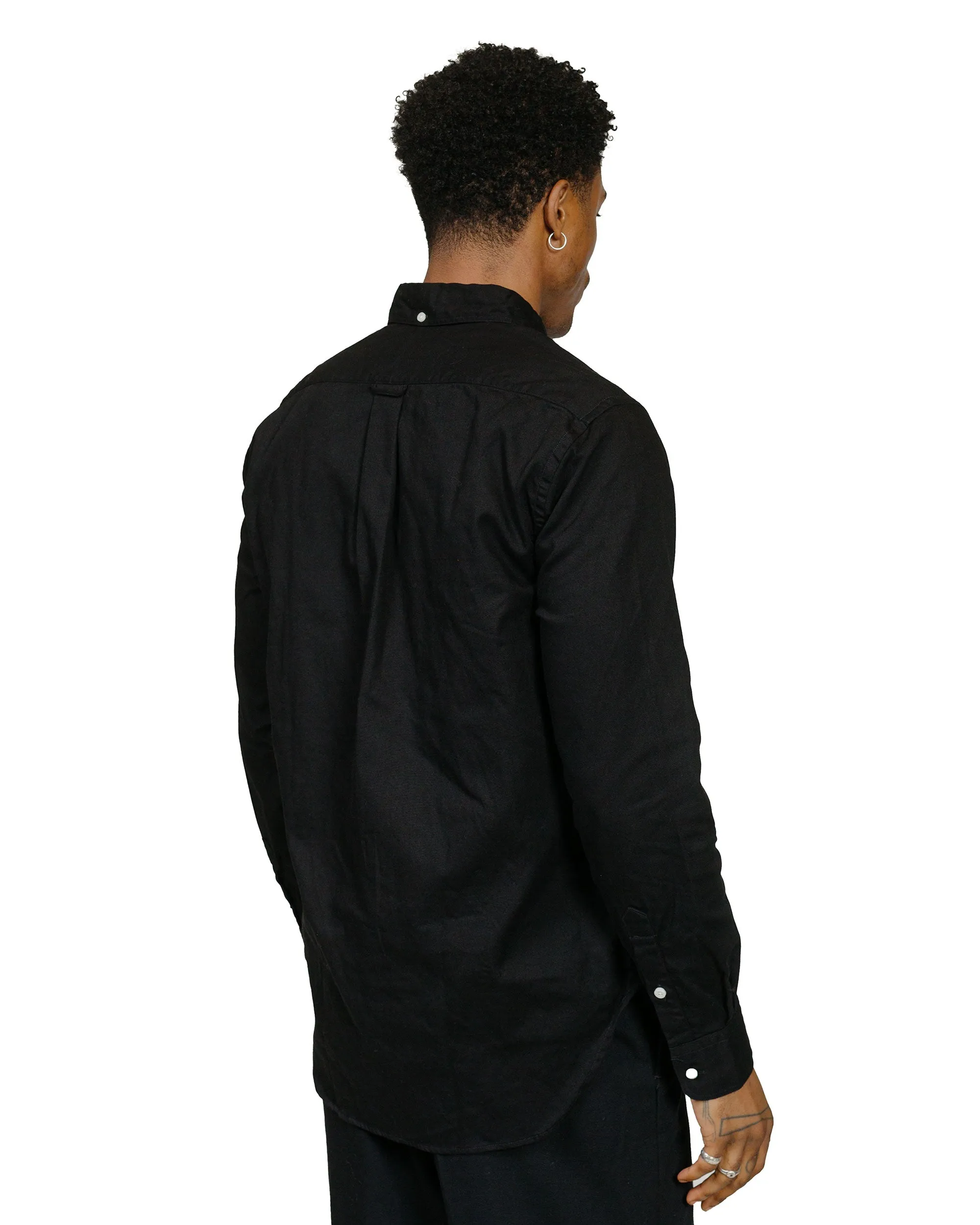 Gitman Vintage Bros. Black Overdye Oxford Long Sleeve Casual Wear Layering Piece