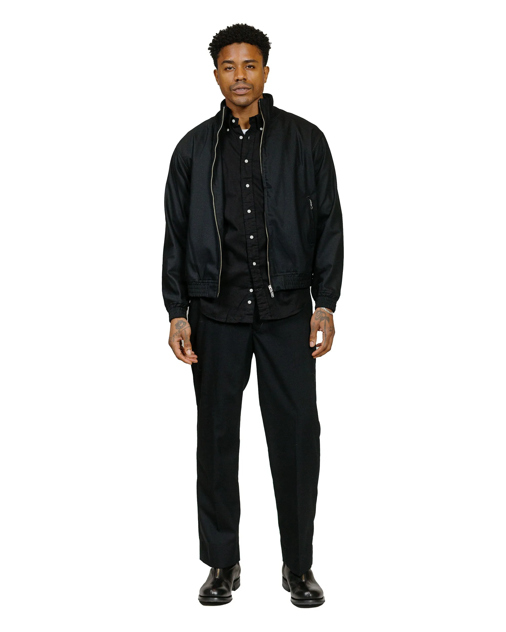 Mature Elegance Gitman Vintage Bros. Black Overdye Oxford Long Sleeve