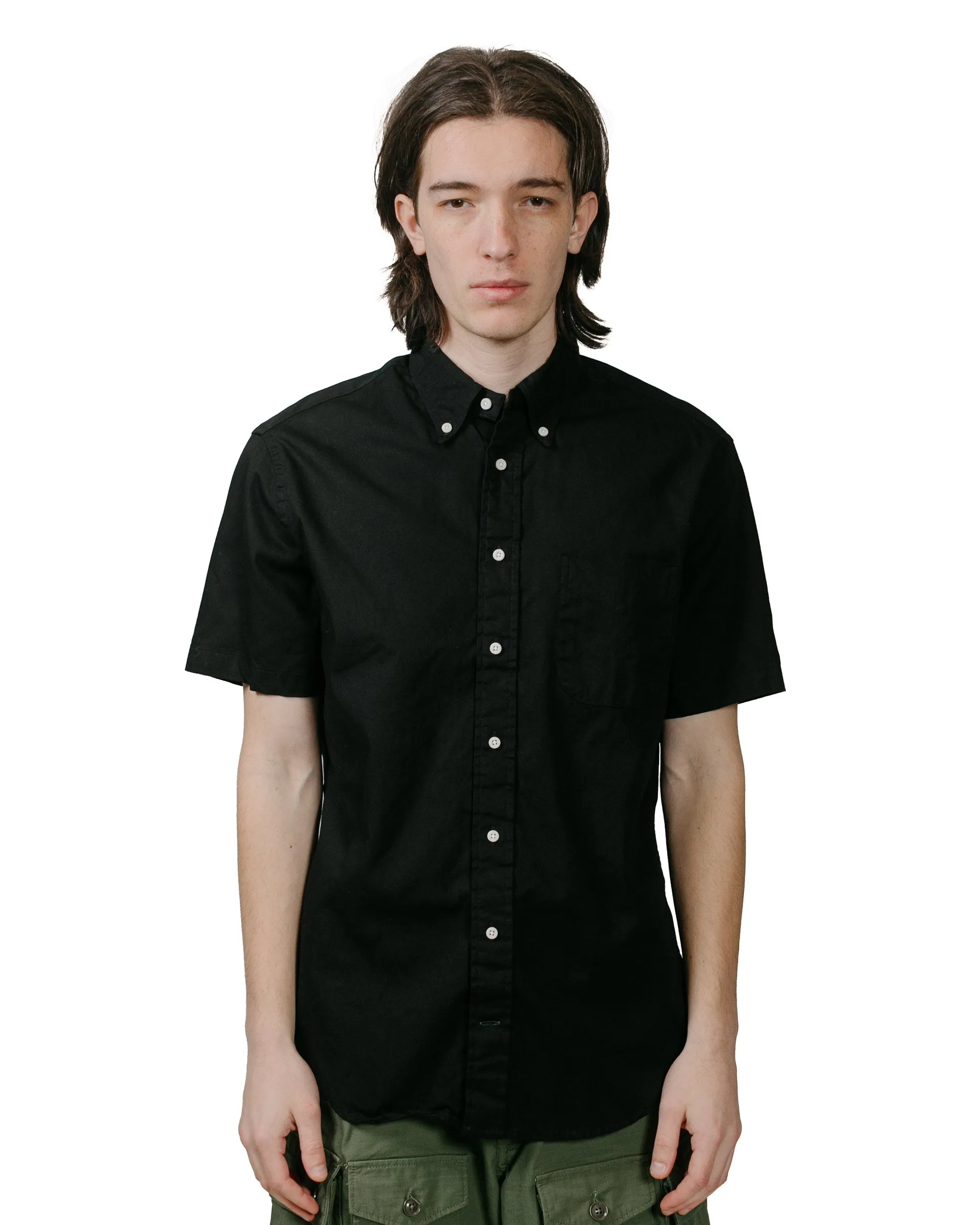 Workwear Ready Gitman Vintage Bros. Black Overdye Oxford Short Sleeve