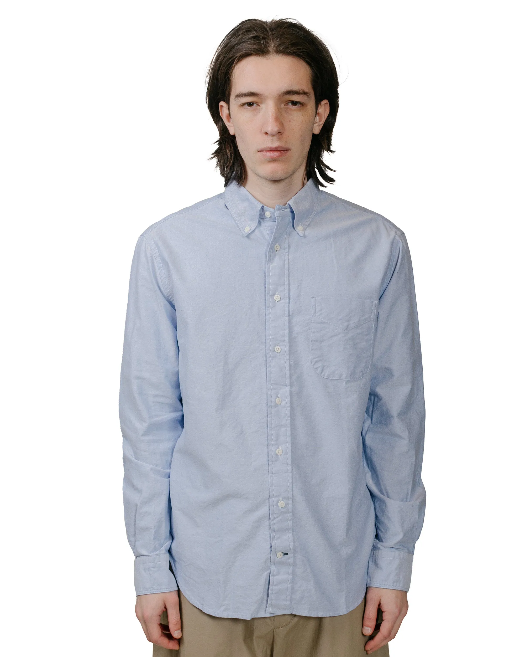 Gitman Vintage Bros. Blue Oxford Long Sleeve Tall Length Festival Outfit