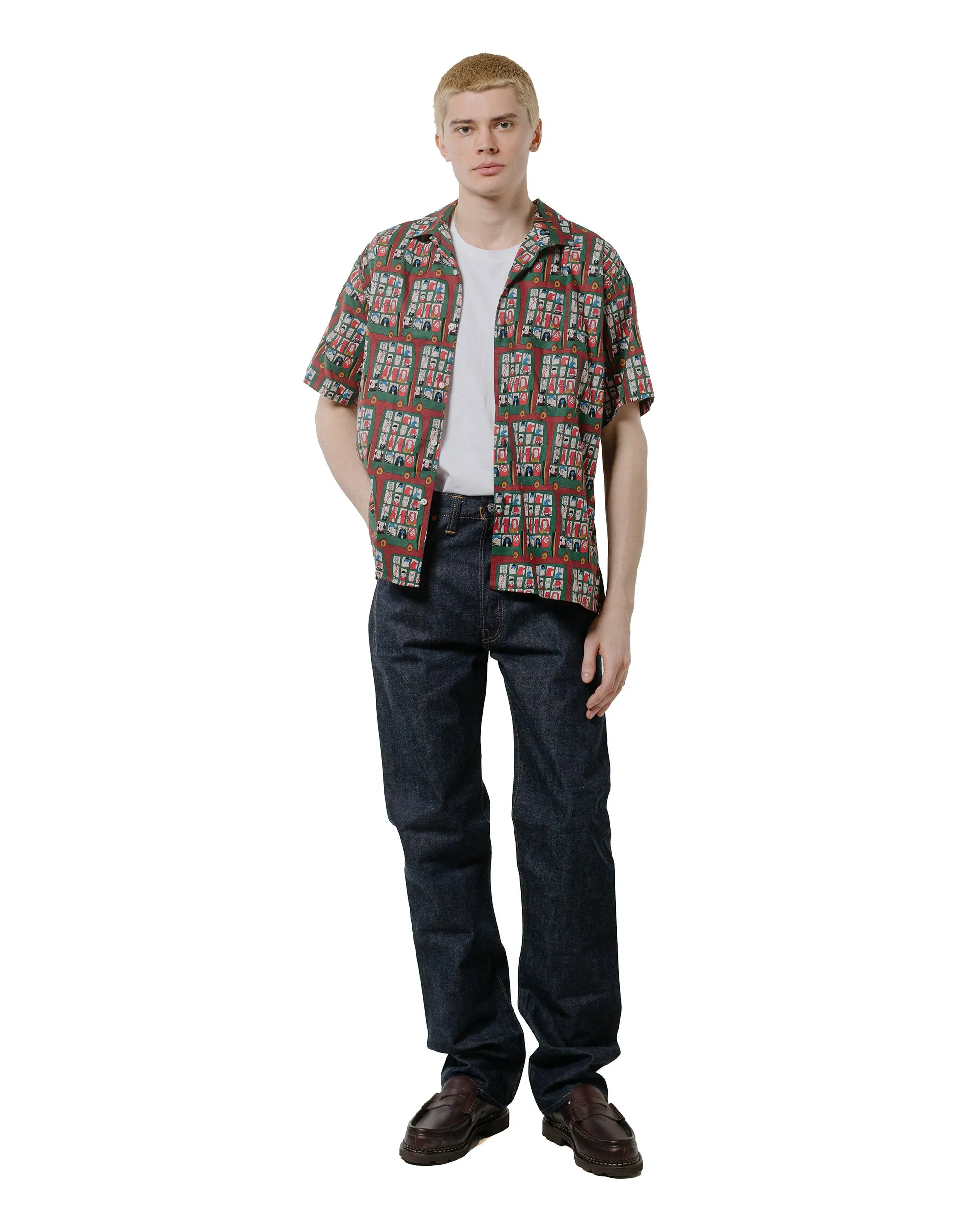 Gitman Vintage Bros. Green Git On The Bus, Gus Camp Shirt Workwear Essential