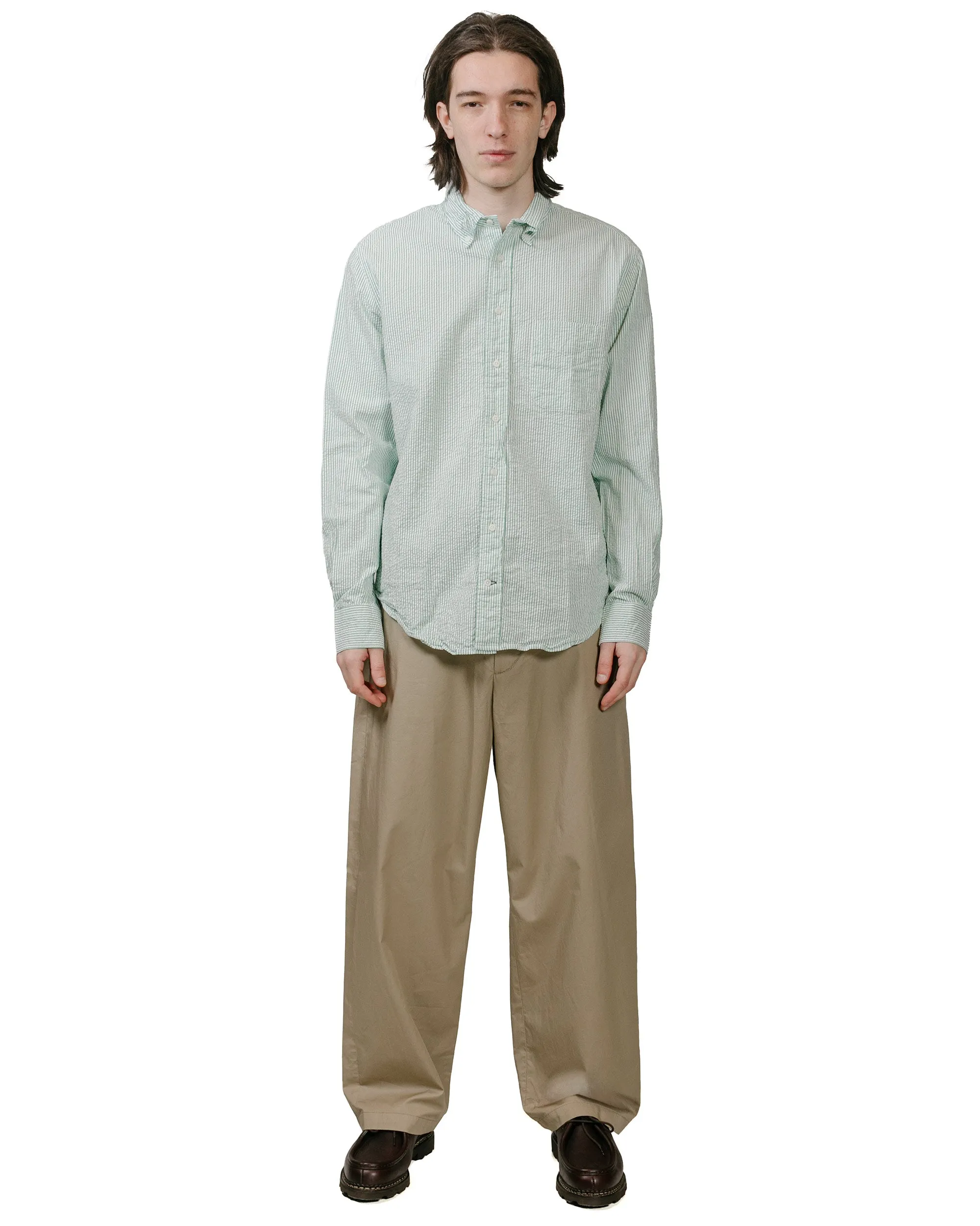 Cultural Inspired Gitman Vintage Bros. Green Seersucker Shirt
