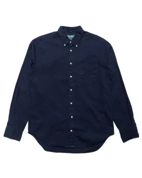 Pocket Detailing Cool Comfort Gitman Vintage Bros. Long Sleeve Navy Overdye Oxford