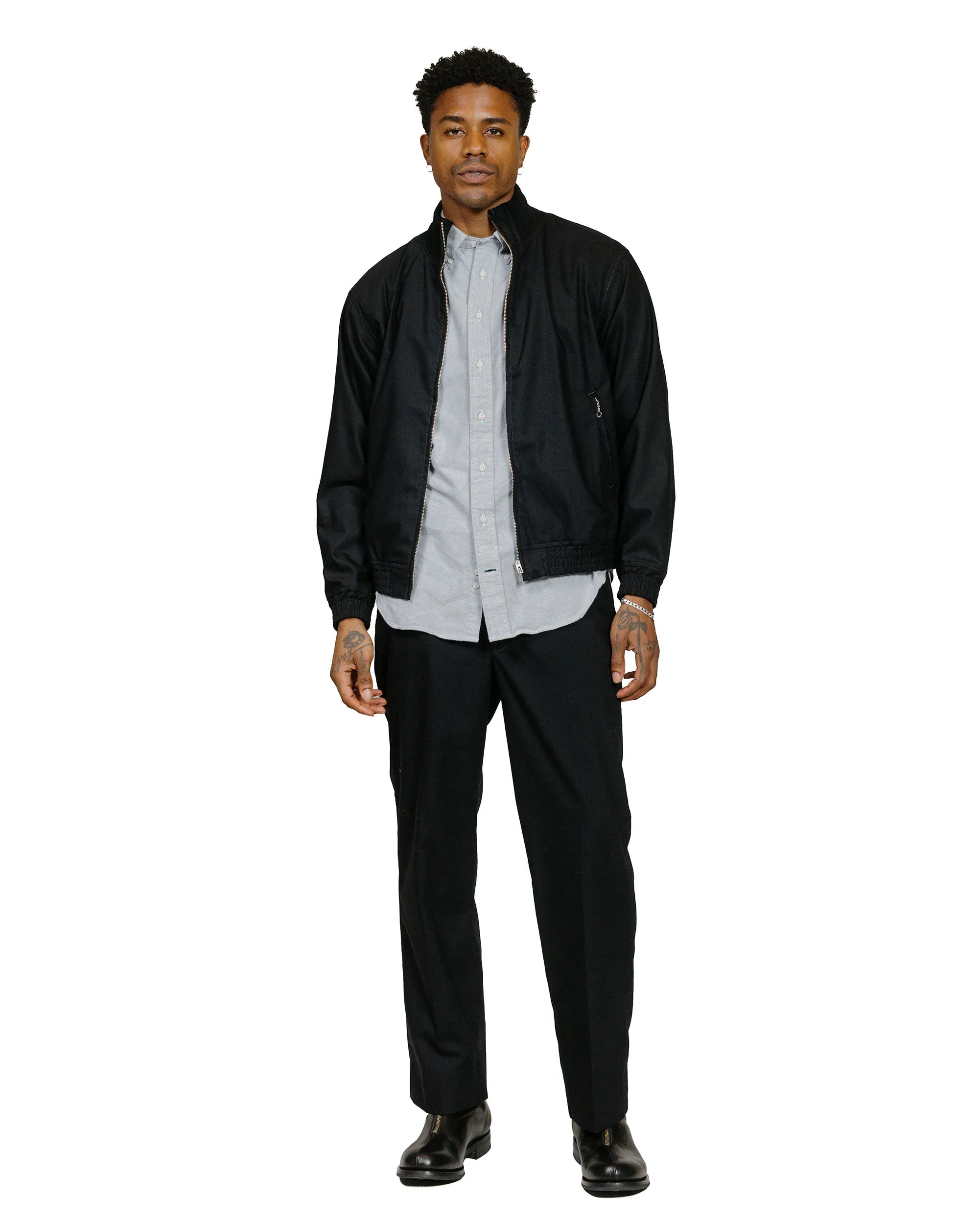 Ombre look Gitman Vintage Bros. Navy Brushed Fall Oxford