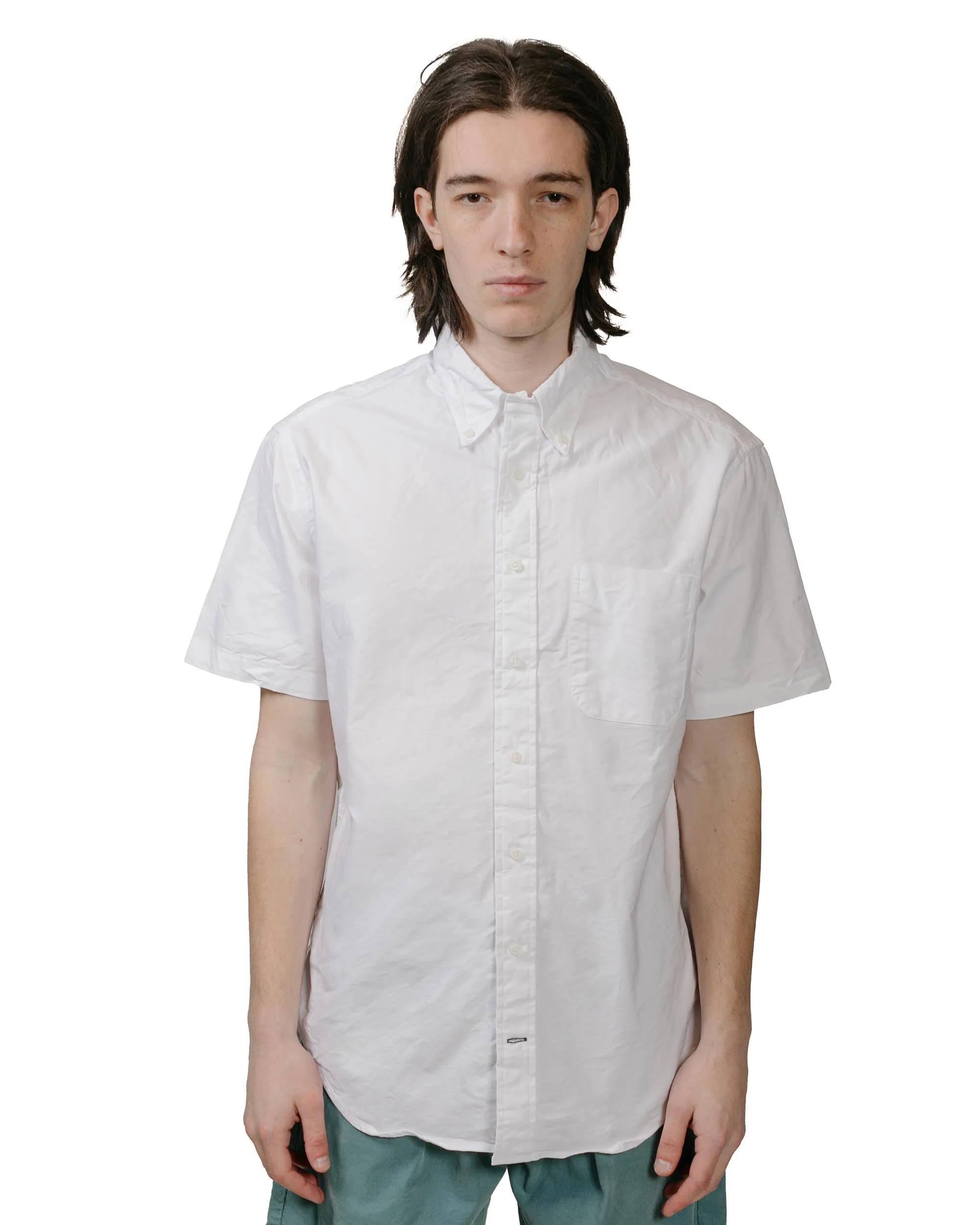 Autumn Look Gitman Vintage Bros. White Oxford Short Sleeve
