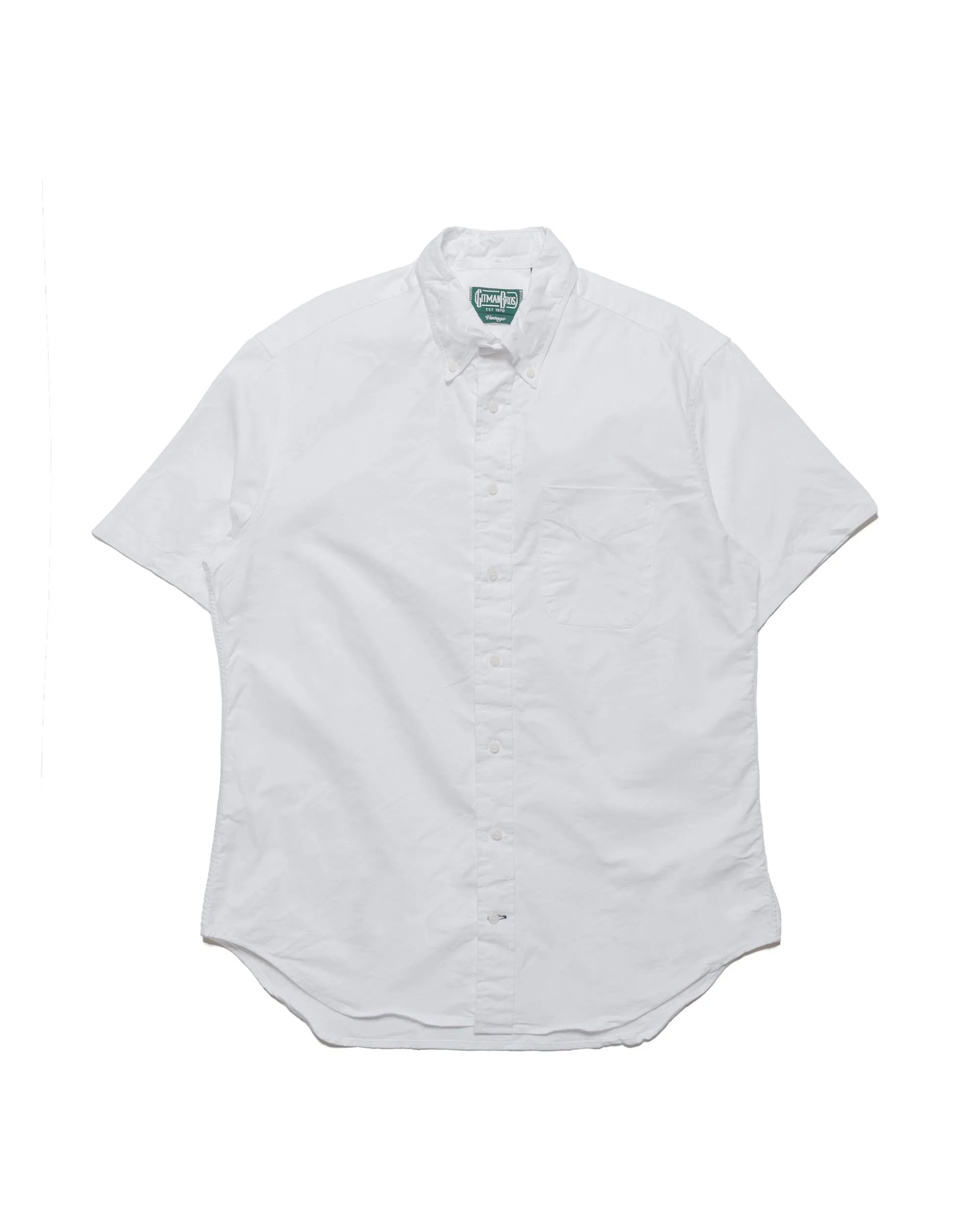 Gitman Vintage Bros. White Oxford Short Sleeve Exclusive Collection