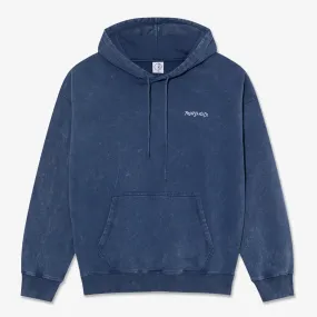 Contrast Stitching Acid Surf Logo Hoodie (Dark Blue)