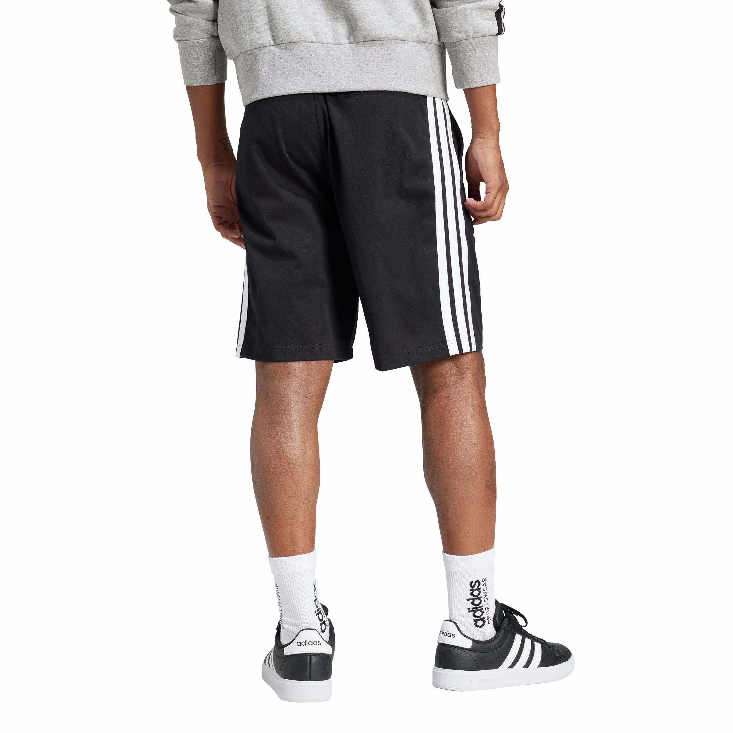 Essential 3-Stripes Single Jersey Shorts 10" Street Ready