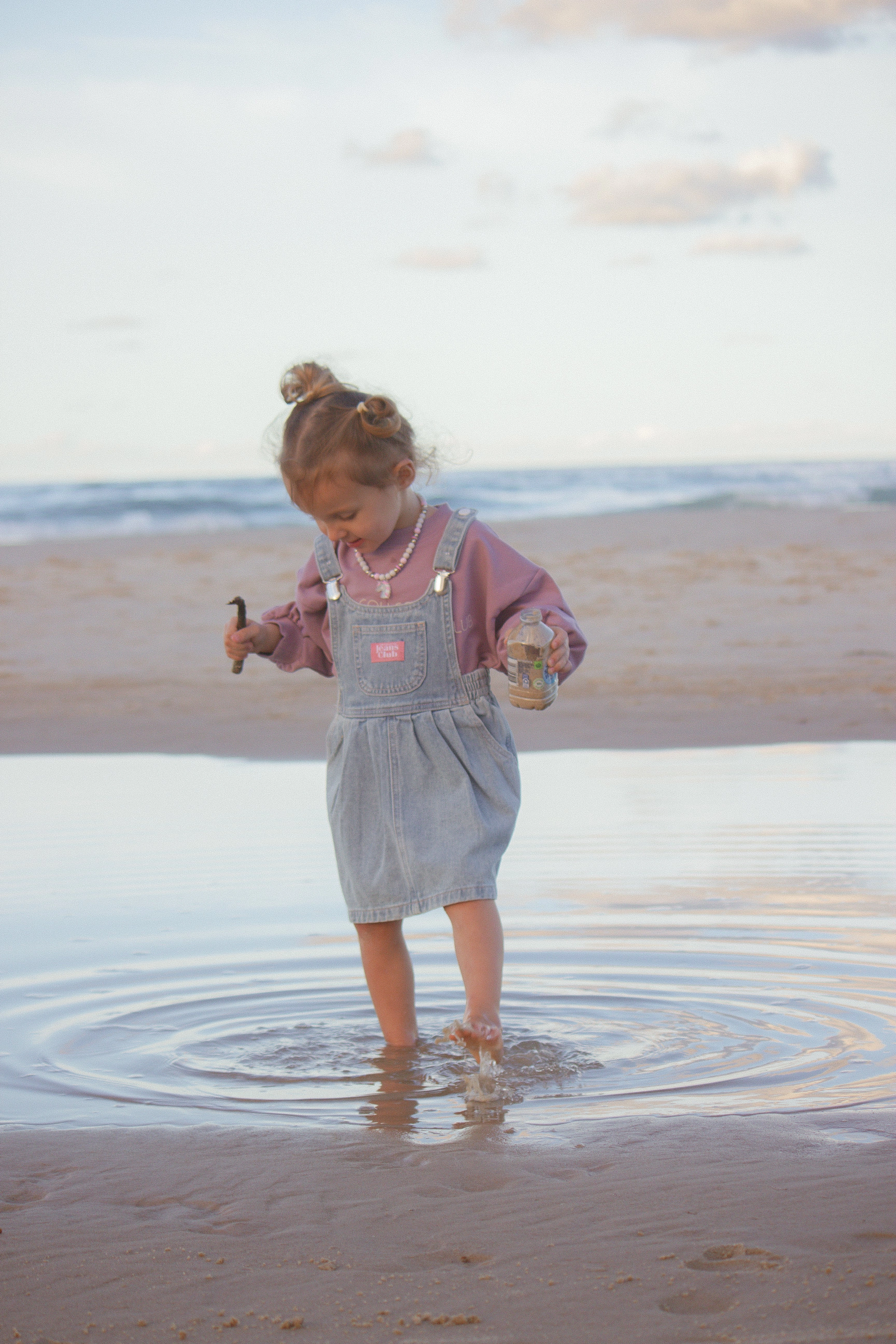Luxurious Texture Emerging-Brand Twin collective Kids Bowie Dress, Britney Blue