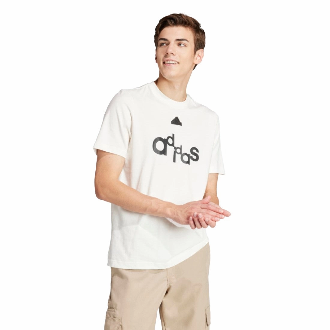 Graphic Print Fleece T-Shirt Spandex Enhanced Elasticity