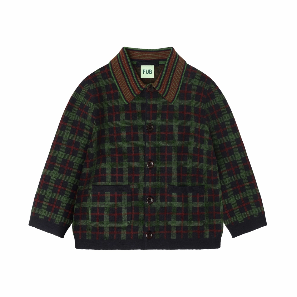 FUB Felted Jacket, Dark Navy Bonded Hemline