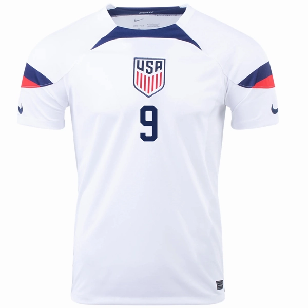 Layered construction Sporty Performance Nike United States Jesus Ferreira Home Jersey 22/23 (White/Loyal Blue)