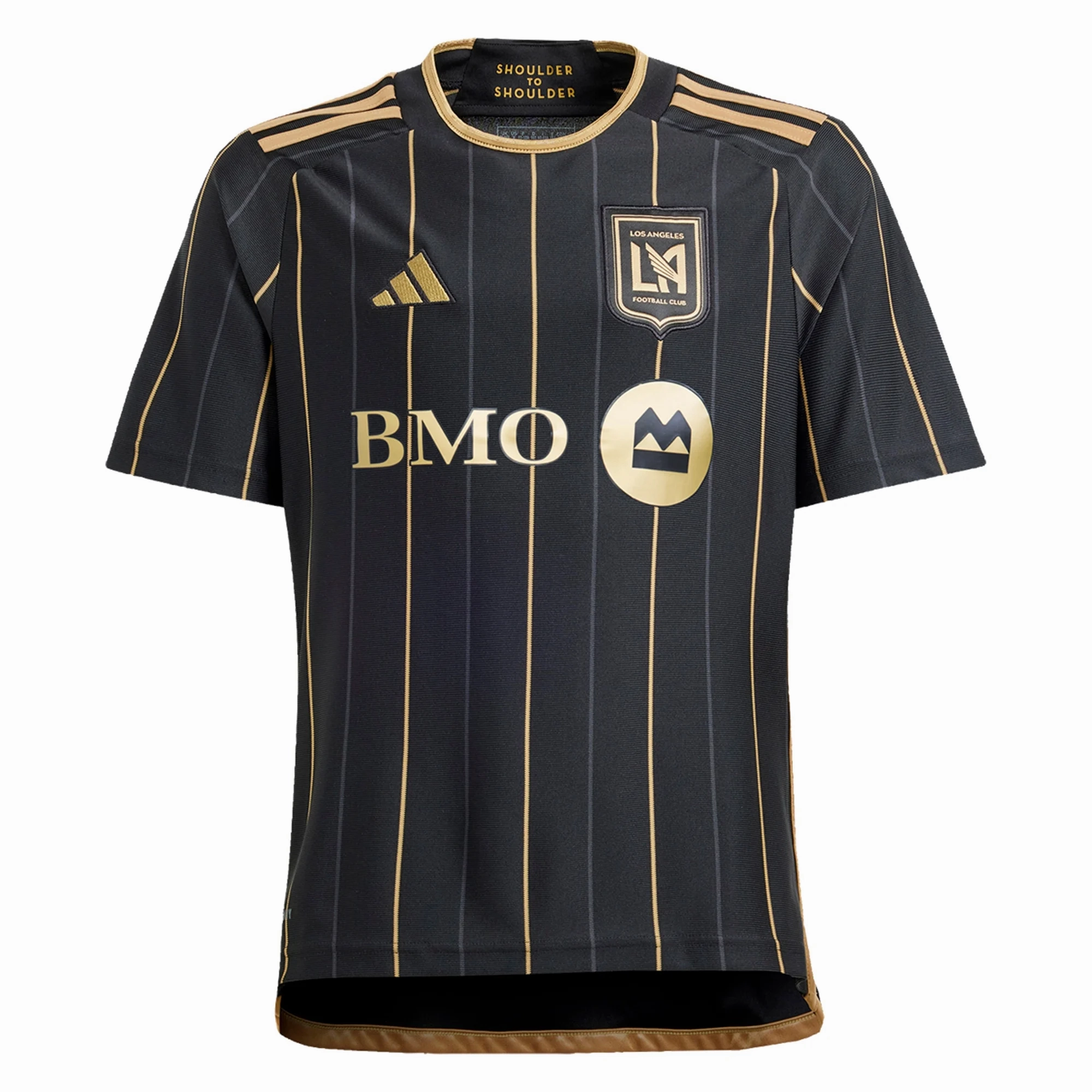 Body Movement Non Restrictive Tailoring adidas Youth LAFC Home Jersey 24/25 (Black/Gold)