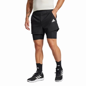 Teflon Coated Finish Hypoallergenic fabric Gym 2-in-1 Shorts