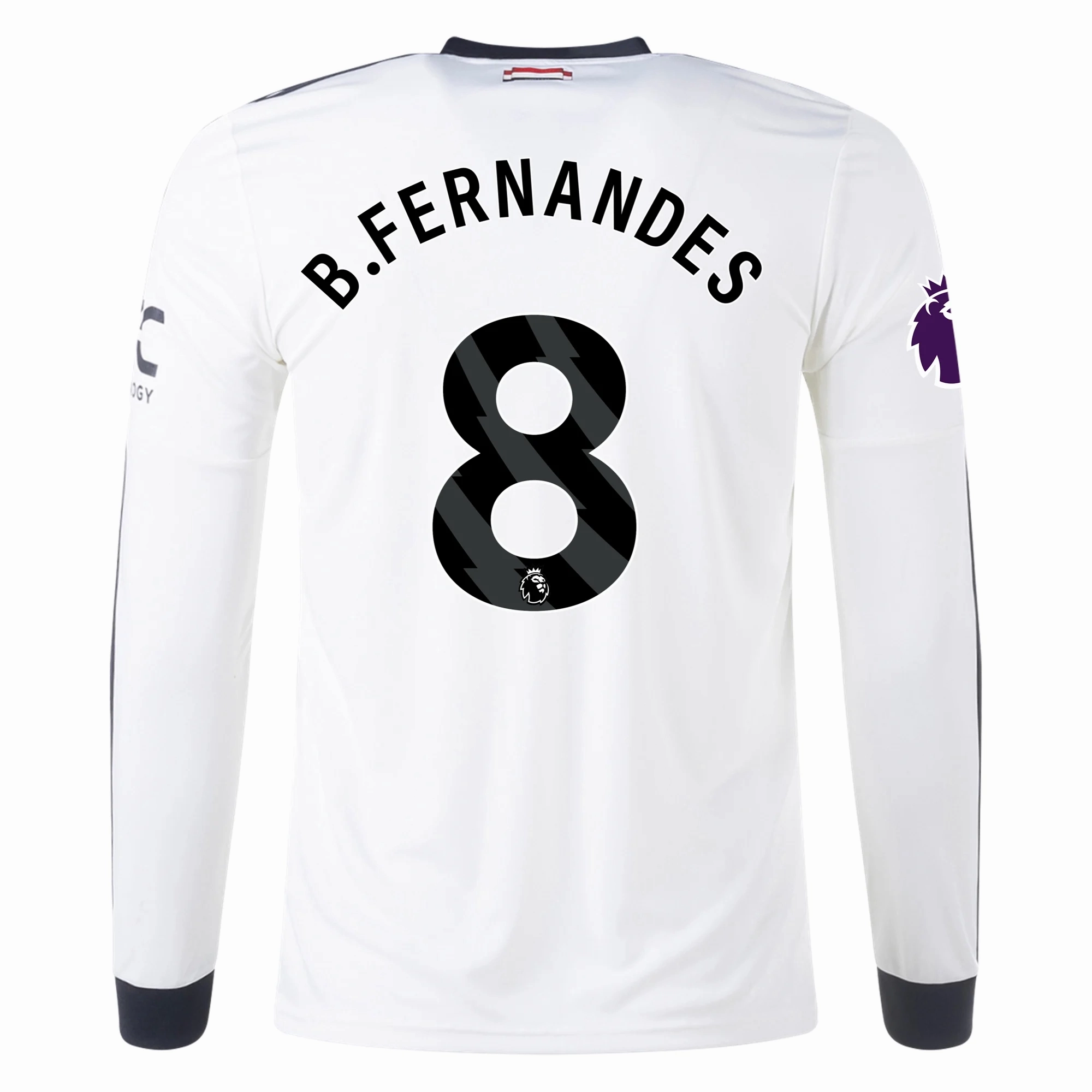 Outdoor Wear adidas Manchester United Bruno Fernandes Third Long Sleeve Jersey w/ EPL Patch 24/25 (Off White)