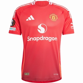 Performance Gear Comfortable fit adidas Manchester United Authentic Home Jersey w/ Europa League Patches 24/25 (MUFC Red/Bright Red)