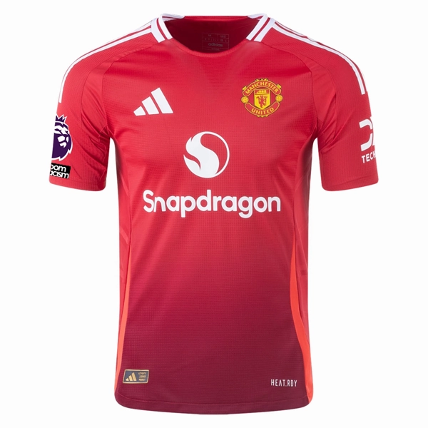 Low Bulk Construction Clean Structure adidas Manchester United Authentic Luke Shaw Home Jersey w/ EPL   No Room For Racism Patches 24/25 (MUFC Red/Bright Red)