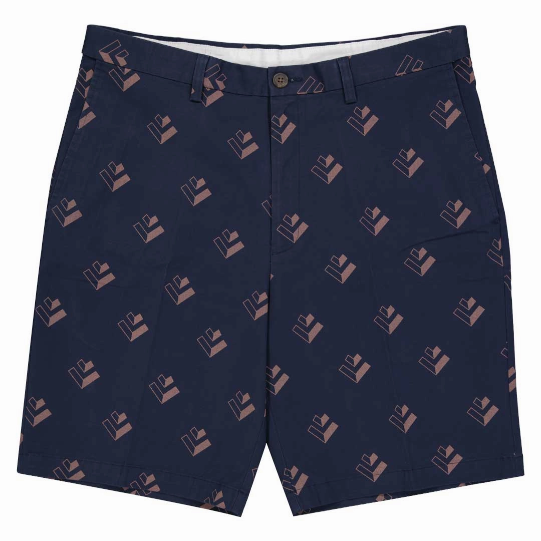 Haggar - Men's Plain Cotton Print Shorts (HS50013 412) Quick Access Side Vents