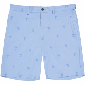 Low Profile Drop Shoulder Stretch Material Haggar - Men's Plain Printed Shorts (HS50006 452)