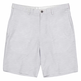 Haggar - Men's Plain Stretch Print Shorts (HS50003 137) Abrasion Free Design Flex Ribbed Cuffs