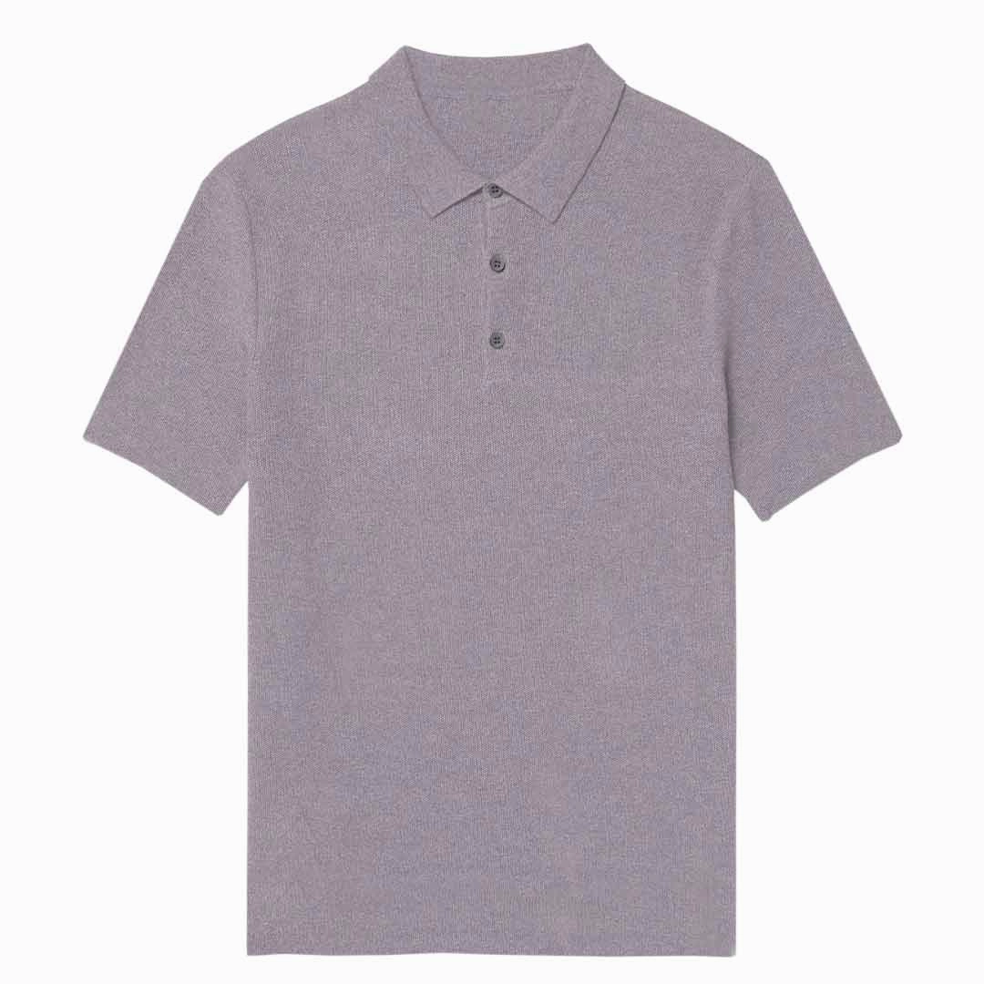 Haggar - Men's Short Sleeve Pique Polo (HK10093 666) Microfiber Performance Blend Performance Stretch