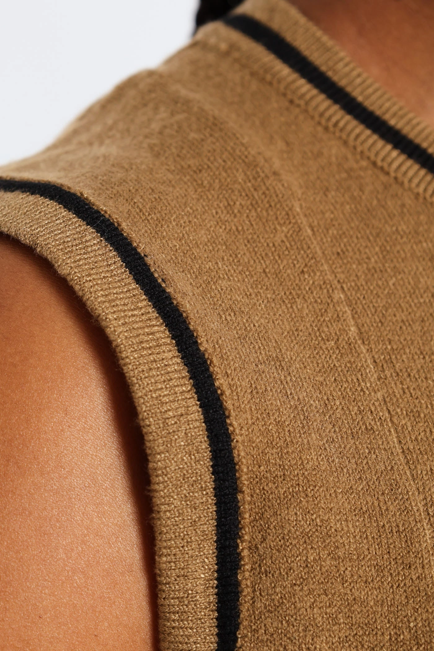 Panelled Tipped Skater Knitwear Dress Easy Style All-Season Comfort