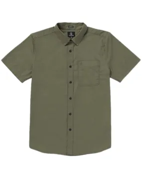 Run Ready Lounge Gear Volcom Date Knight Button Up - Wintermoss