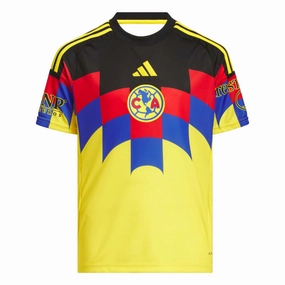 Versatile Gear Streamlined Fit adidas Youth Club America Home Jersey 25/26 (Yellow)