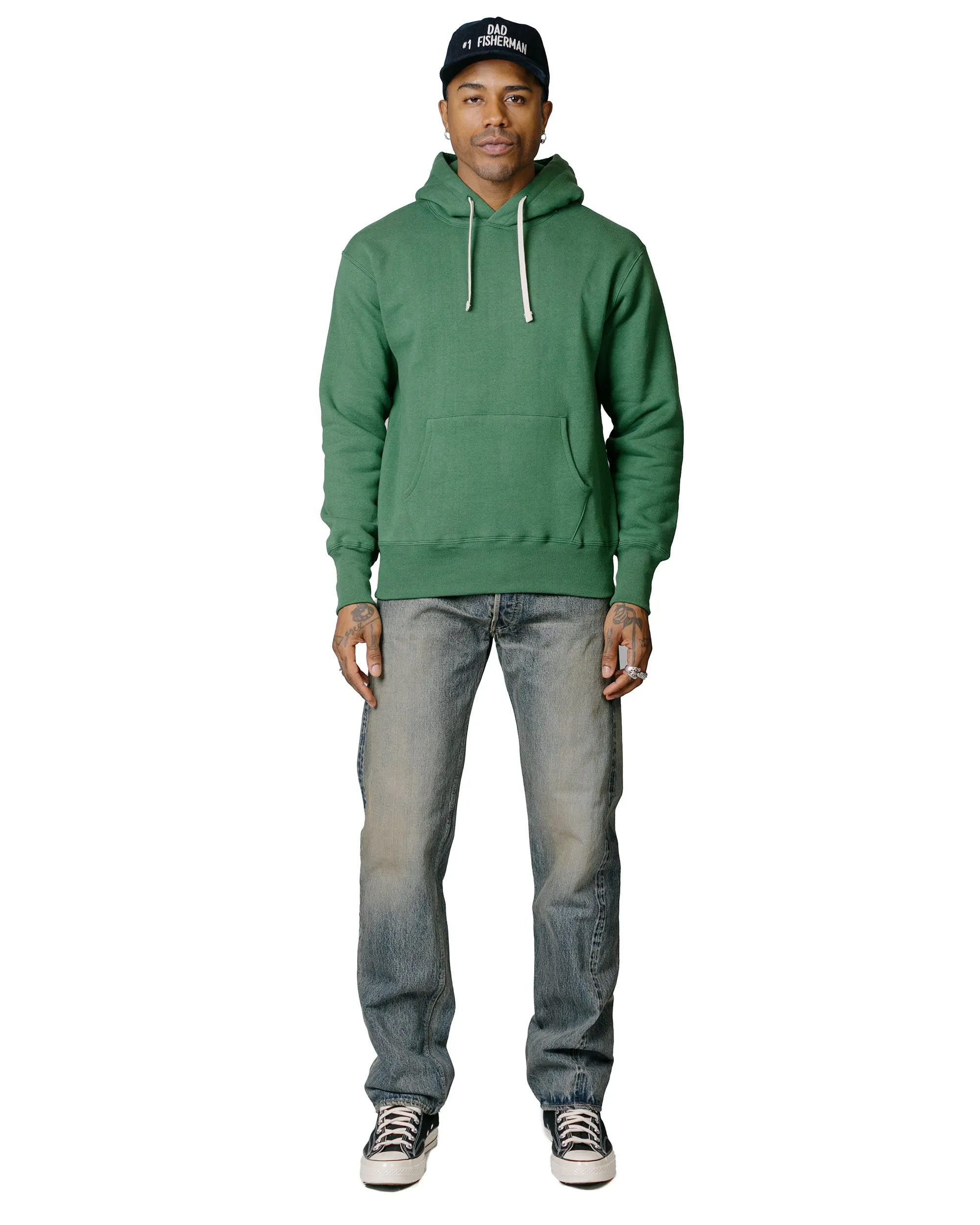 Outdoor Chic tropical print The Real McCoy??s MC19124 10 oz. Loopwheel Parka Shamrock