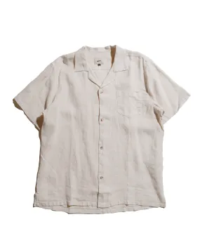 Backpacking Trip Brushed Inner Lining Bather Pearl Linen Camp Shirt