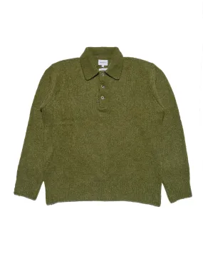 product stock Norse Projects Rasmus Relaxed Brushed Polo Ivy Green