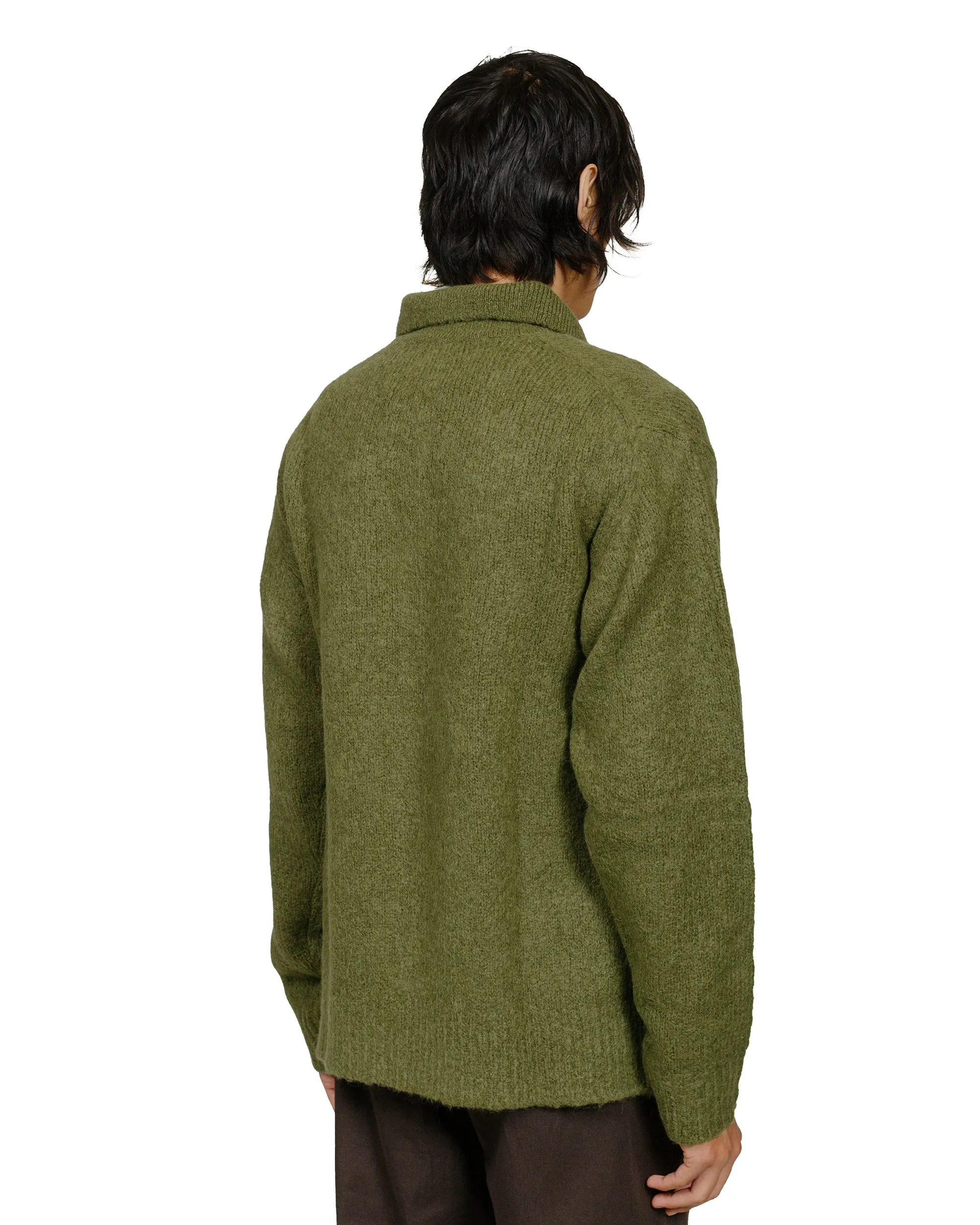 Sporty Comfort Norse Projects Rasmus Relaxed Brushed Polo Ivy Green