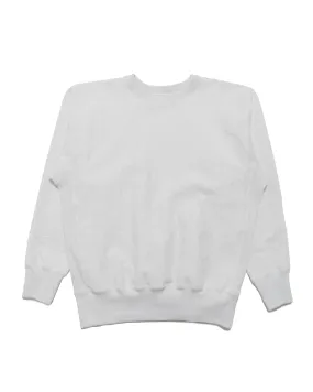 Modern Relaxed The Real McCoy's MC20114 Heavyweight Crewneck Sweatshirt Silver Grey