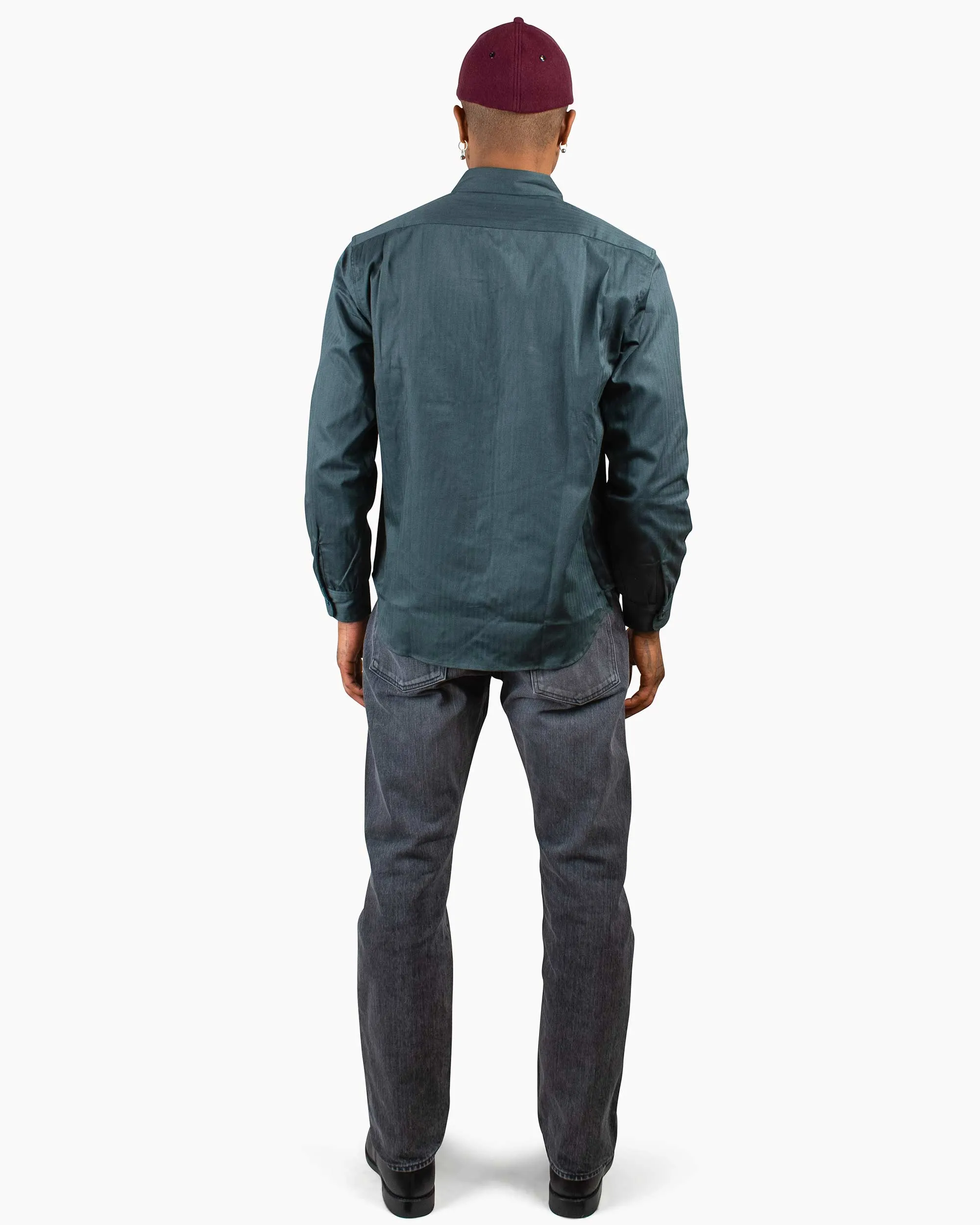 The Real McCoy's MS20010 8HU HBT Workshirt L/S Forest Versatile Design