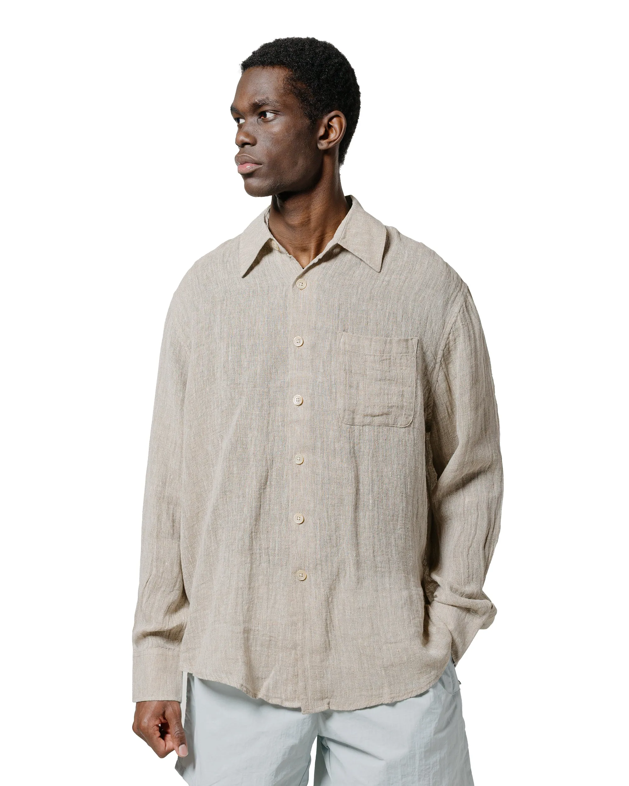 Our Legacy Above Shirt Pollen Dust Sparse Crepe Weave Eco-Friendly Fabric High-Quality Material