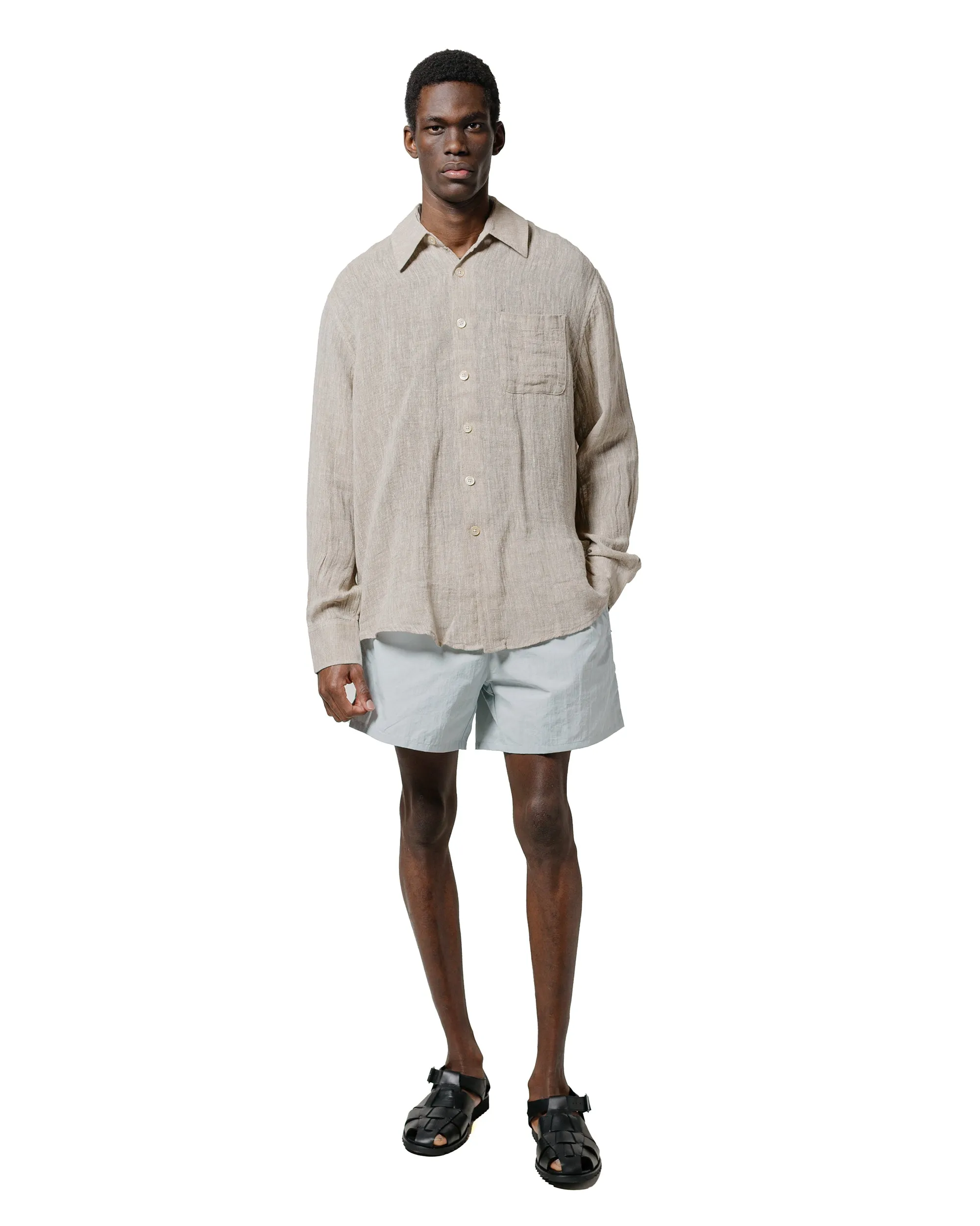 Our Legacy Above Shirt Pollen Dust Sparse Crepe Weave Classic Look