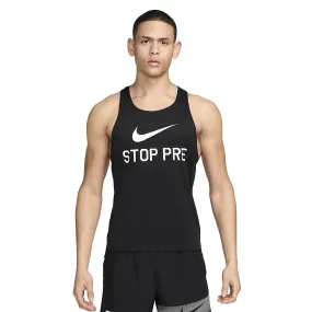 Durable Reinforced Edges EcoFriendlyTextile Mens Nike Run Energy Fast Singlet