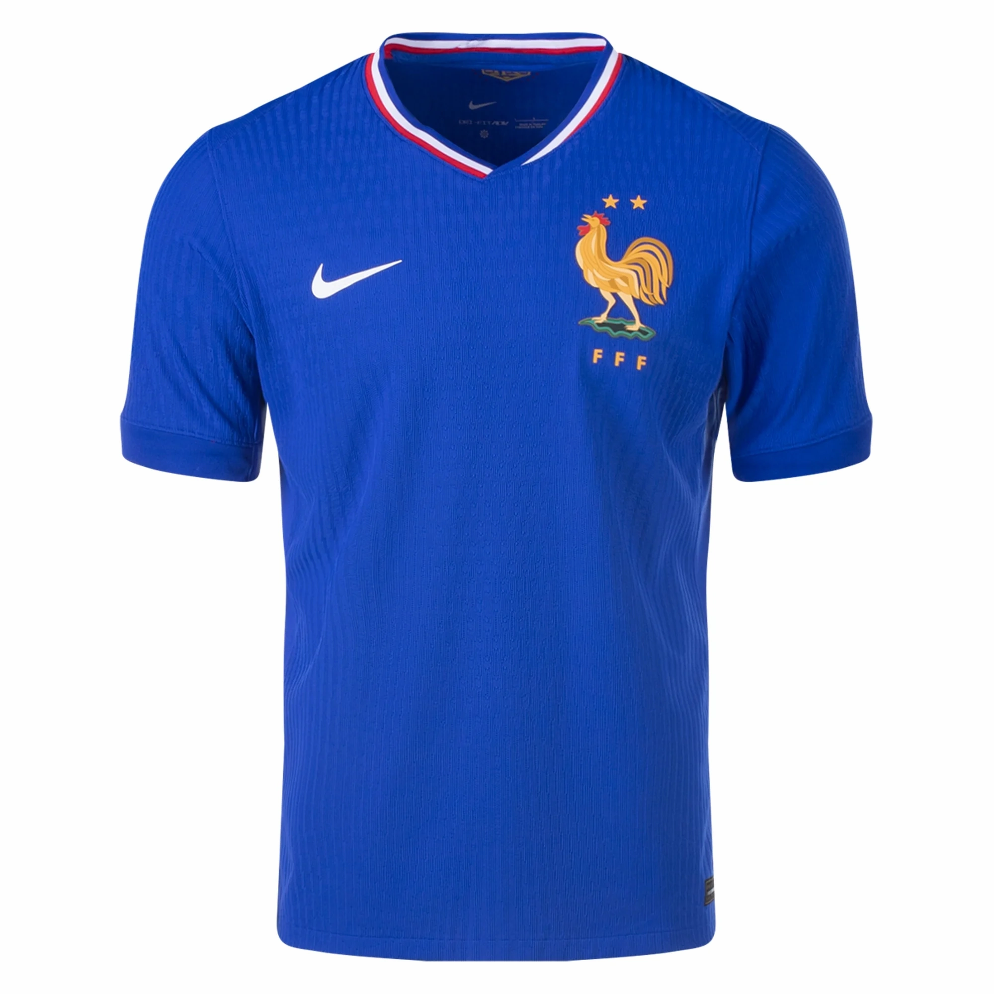 Nike France Authentic Match Home Jersey 24/25 (Bright Blue/University Red) Under Layer