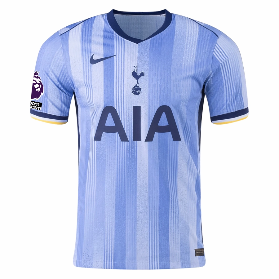 Nike Tottenham Son Heung-min Authentic Away Jersey w/ EPL   No Room For Racism Patches 24/25 (Cobalt Bliss/Binary Blue) Breath Flow Non Restrictive Silhouette