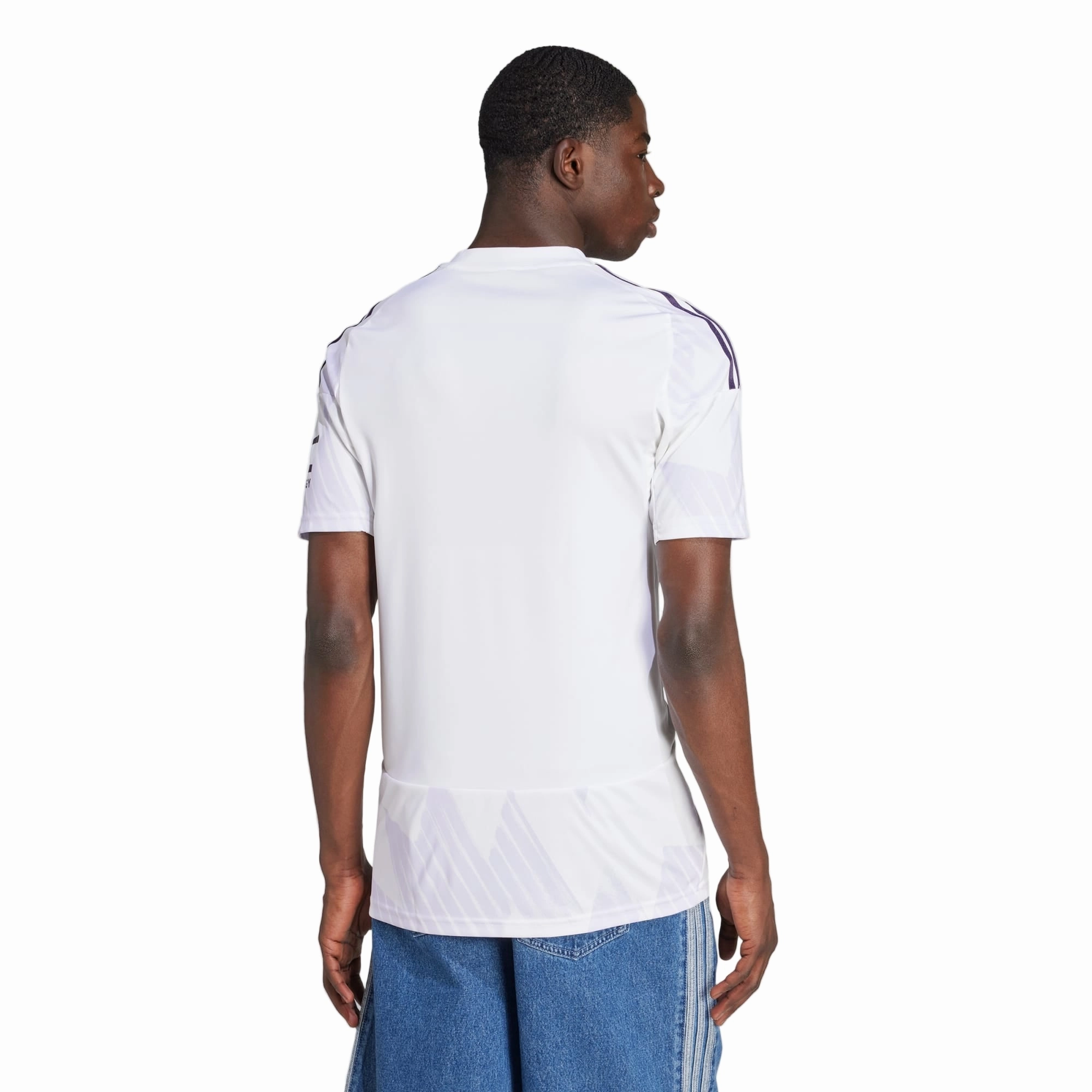 Adjustable Hem Drawcord adidas Men's Manchester United Away Jersey 25/26 (White/Purple)
