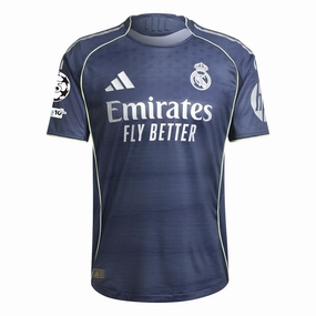 Athletic Look adidas Real Madrid Authentic Away Jersey 25/26 w/ Champions League Patches (Legend Ink)