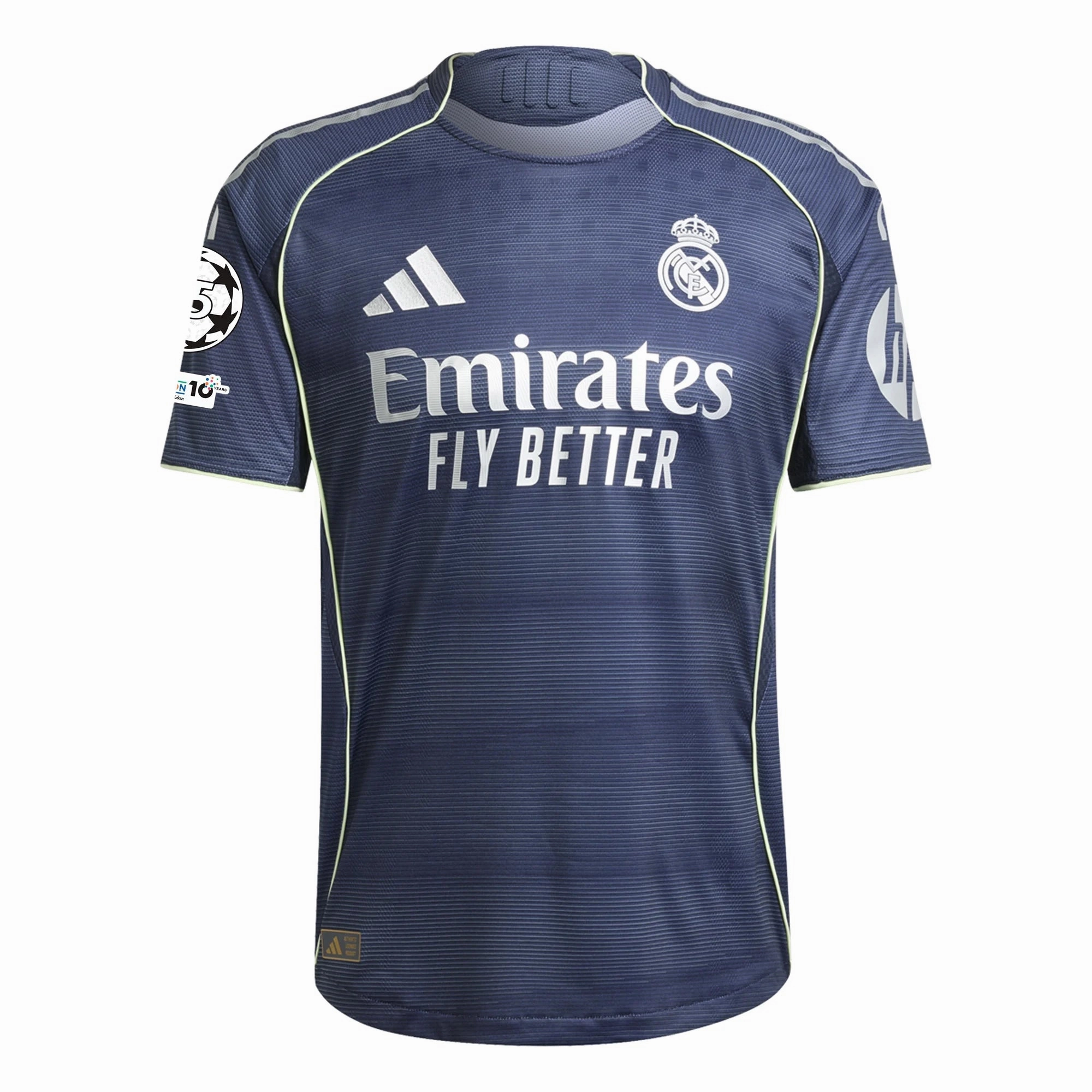 Athletic Look adidas Real Madrid Authentic Away Jersey 25/26 w/ Champions League Patches (Legend Ink)