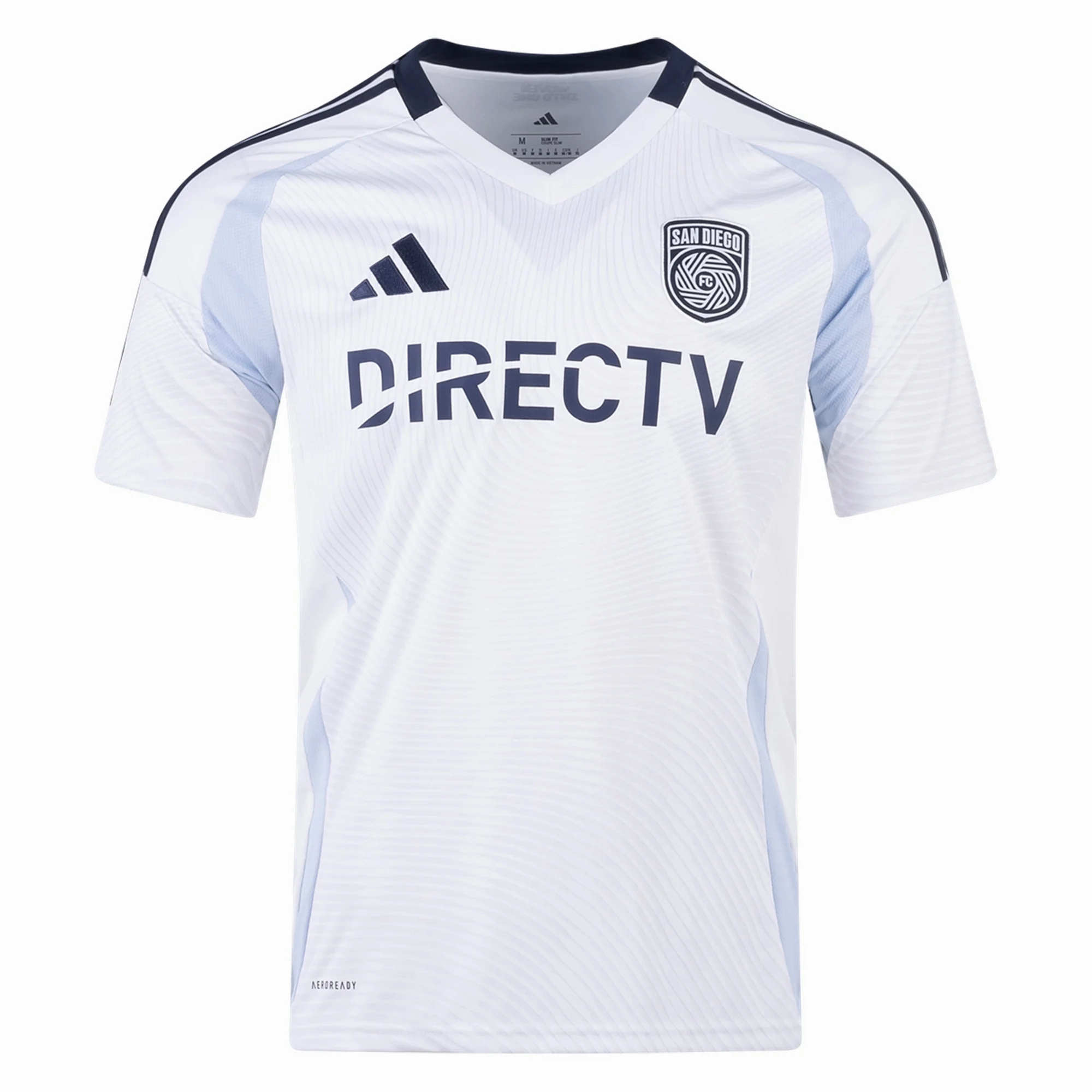adidas Pablo Sisniega  San Diego FC Away Jersey 25/26 (White) High Collar Design Tear Resistant Fabric