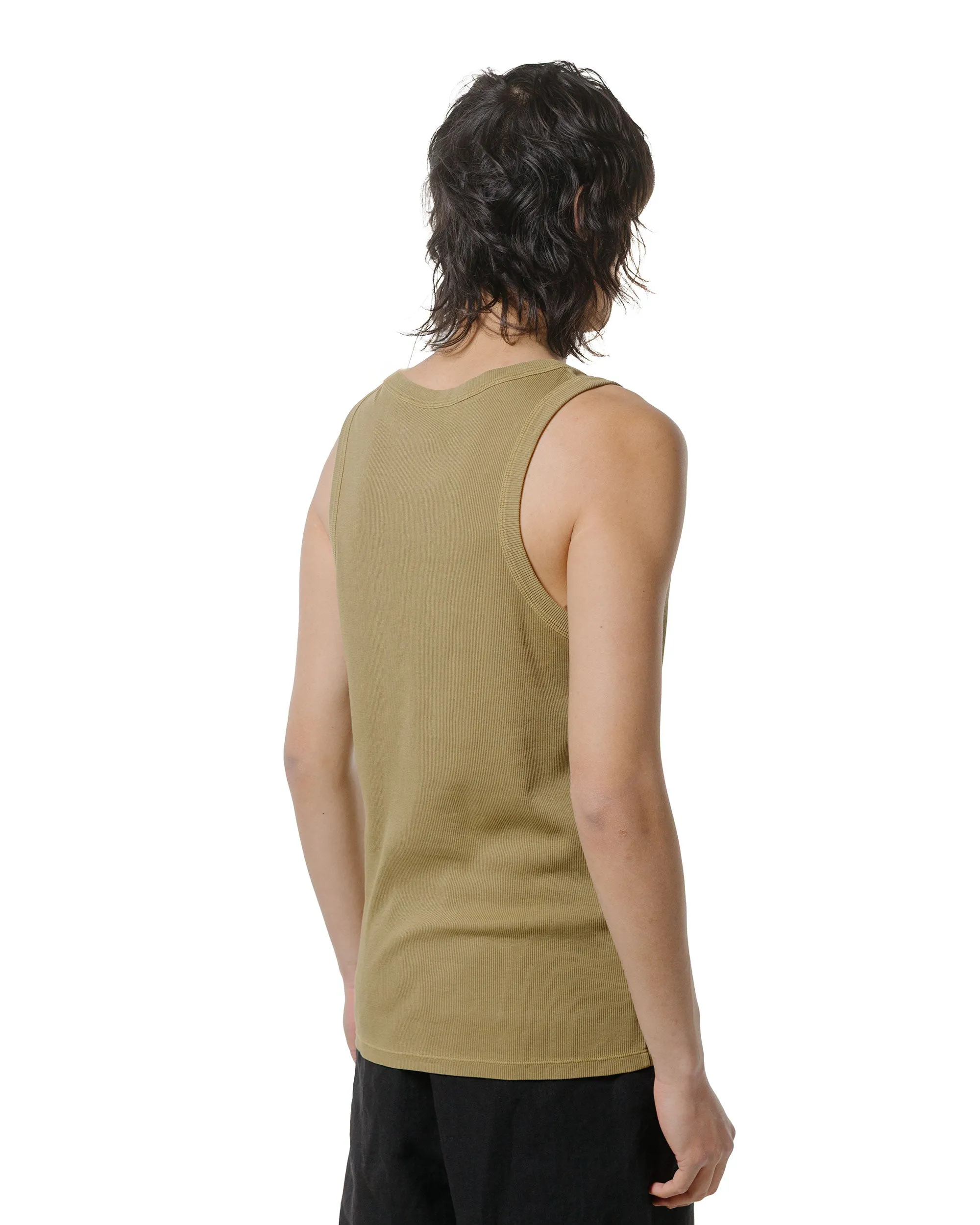 Sunflower Rib Tank Top Khaki Relaxed Style