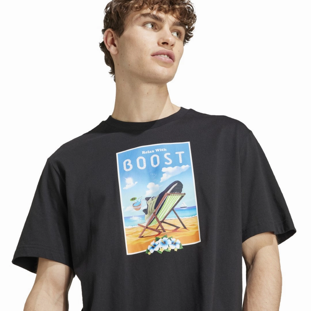 Boost Short Sleeve Graphic T-Shirt Simple and Comfortable