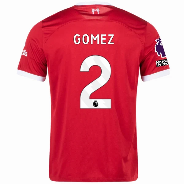Nike Liverpool Joe Gomez Home Jersey w/ EPL   No Room For Racism Patches 23/24 (Red/White) Quick Change