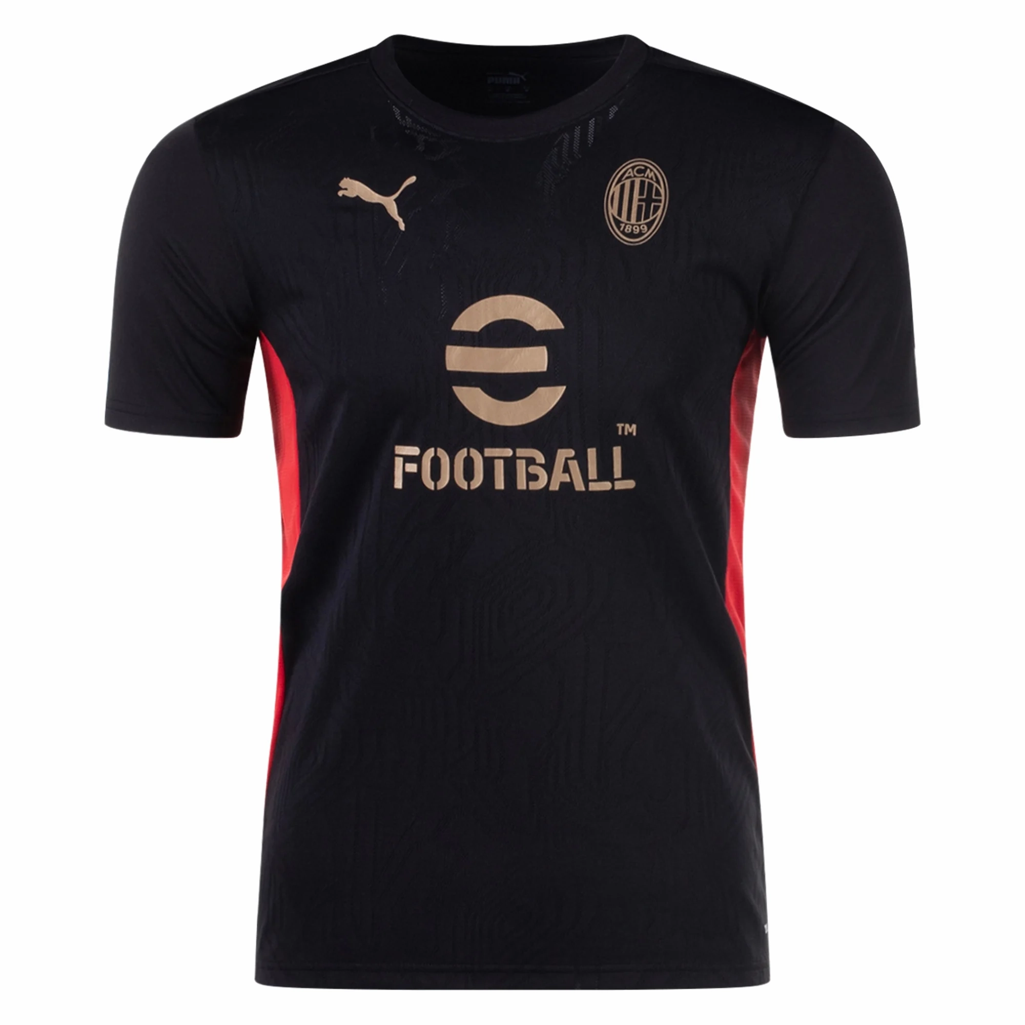 Ultra light Fade Resistant Dyeing Puma AC Milan Training Jersey 24/25 (Black/Red/Gold)